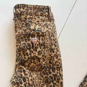 Leopard print Guess jeans